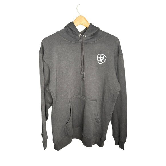 Ariat Mens Americana Block Sweatshirt Hoodie Logo XXL or 3XL Patriotic Stars - Picture 6 of 8